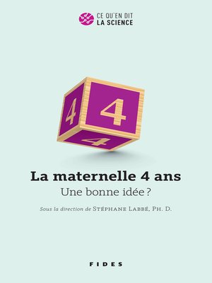 cover image of La maternelle 4 ans